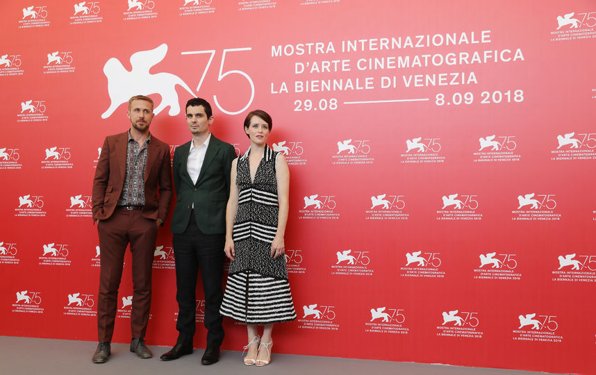 В Венеции показали фильм Дэмьена Шазелла "Человек на Луне" с Райаном Гослингом и Клэр Фой. Фото Getty