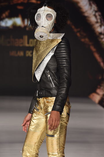 Новая коллекция бренда Michael Lombard на Неделе моды в Нью-Йорке. Фото AFP