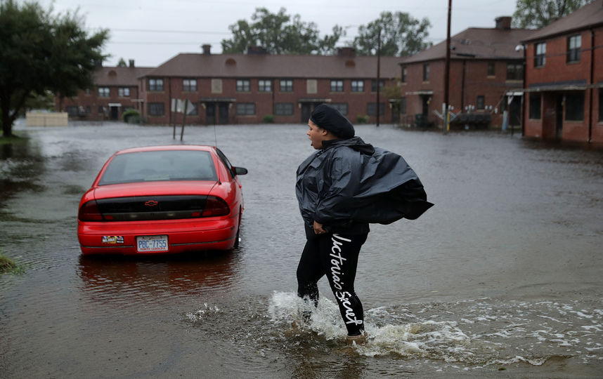 Фото урагана Флоренс в США. Фото Getty