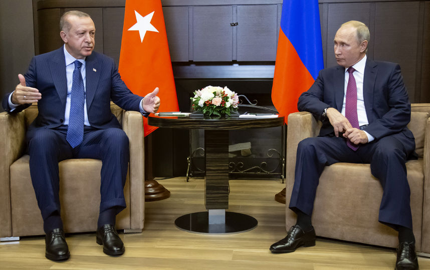 Переговоры Путина и Эрдогана шли более четырёх часов. Фото AFP