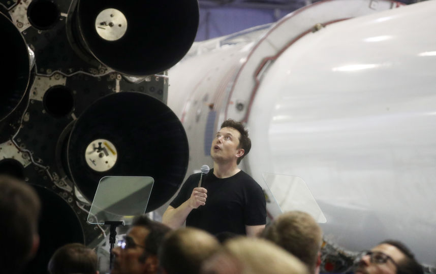 Илон Маск на мероприятии SpaceX. Фото Getty