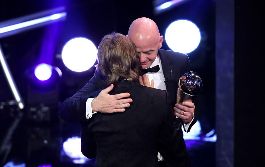 Полузащитник мадридского "Реала" и сборной Хорватии Лука Модрич признан лучшим игроком года. Фото Getty