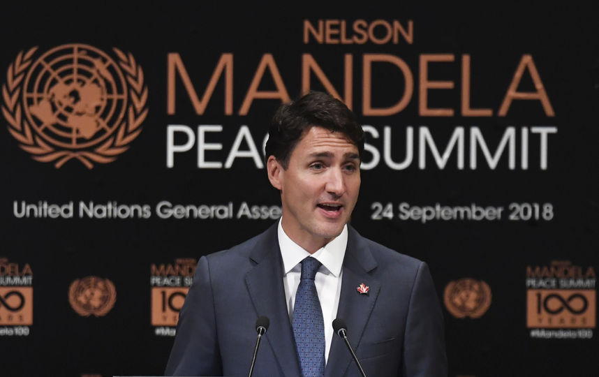 В Нью-Йорке проходит 73-я сессия Генассамблеи ООН. На фото: премьер-министр Канады Джастин Трюдо. Фото AFP