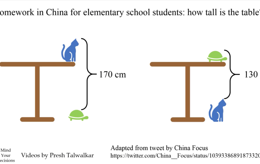 Китайская задача для учеников начальной школы. Фото Скриншот Youtube