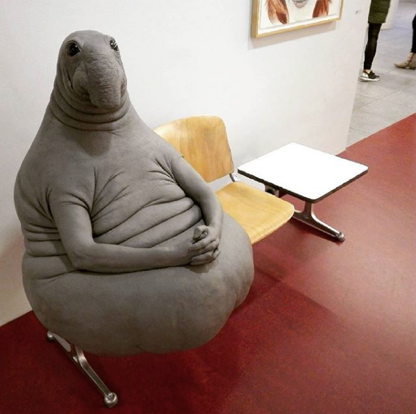 Скульптура Ждуна. Фото Скриншот Instagram: margrietvanbreevoort