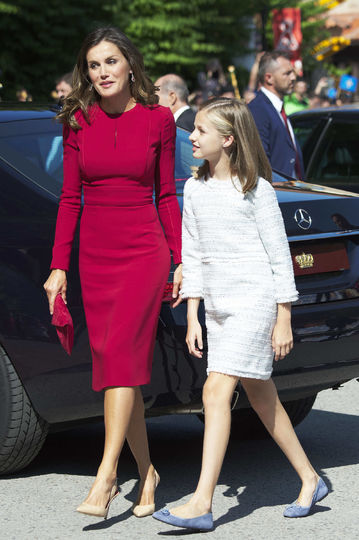 Королева Летиция с дочерью. Фото Getty