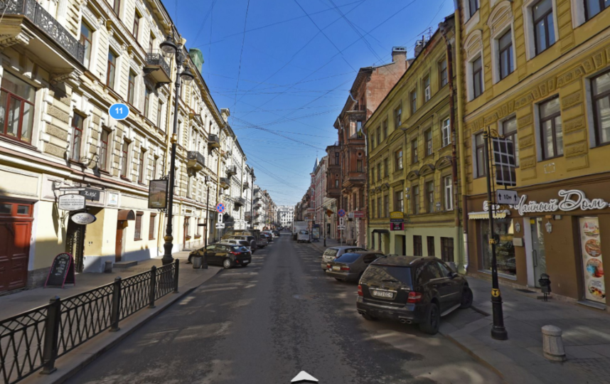 Улица Рубинштейна. Фото Яндекс.Панорамы