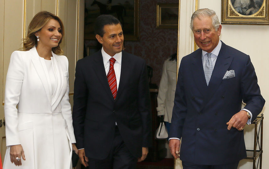 Анхелика Ривера, Энрике Пенья Ньето и принц Чарльз. Фото Getty