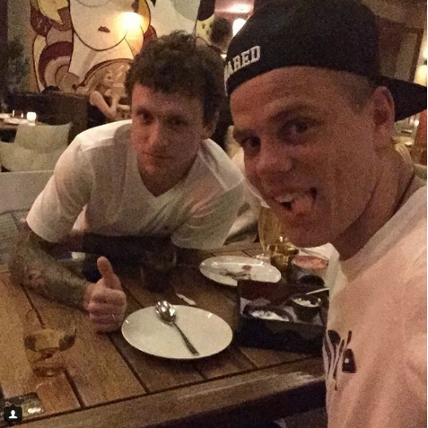 Футболисты Кокорин и Мамаев. Фото Instagram/kokorin9