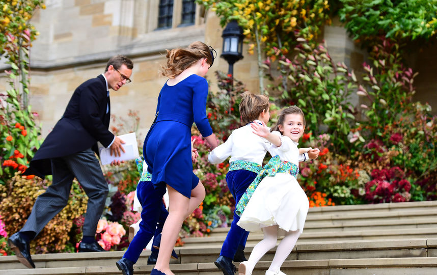 Дети на свадьбе принцессы Евгении. Фото Getty
