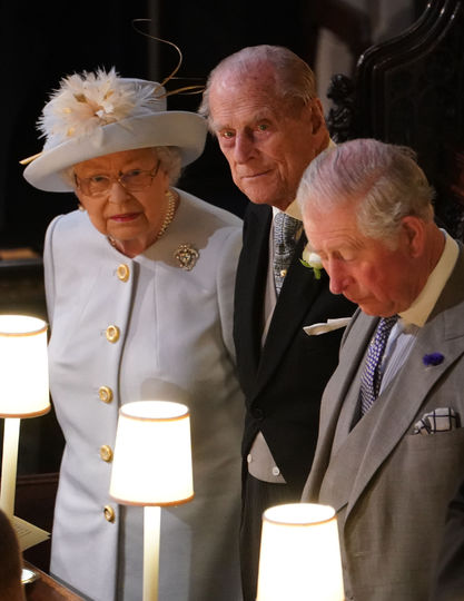 Елизавета II, принц Филипп и принц Чарльз. Фото Getty