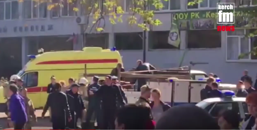 Последствия взрыва в Керчи. Фото Все - скриншот YouTube
