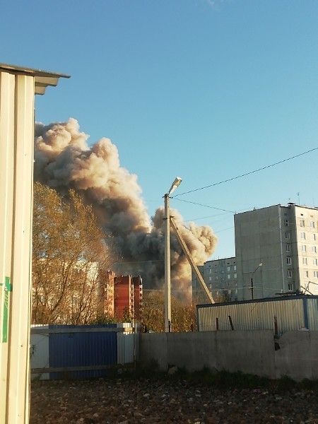 Взрыв на заводе пиротехники "Авангард" в Гатчине. Фото https://vk.com/spb_today