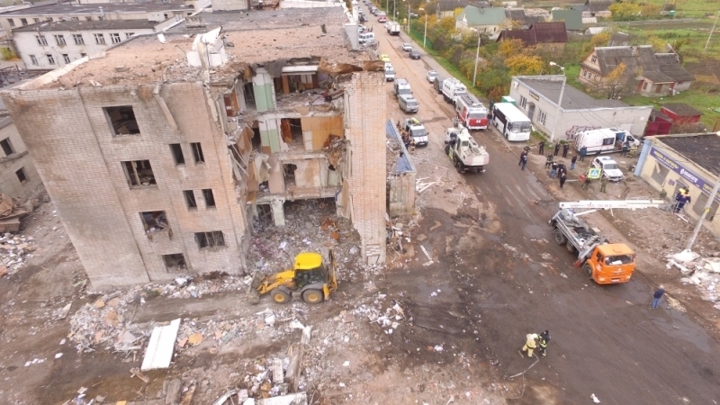 Последствия взрыва в Гатчине. Фото http://47.mchs.gov.ru