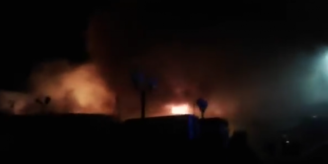 Крупный пожар в Астраханской области потушили (видео)