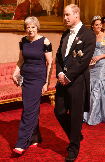 На приёме в честь визита короля и королевы Нидерландов. Фото Getty
