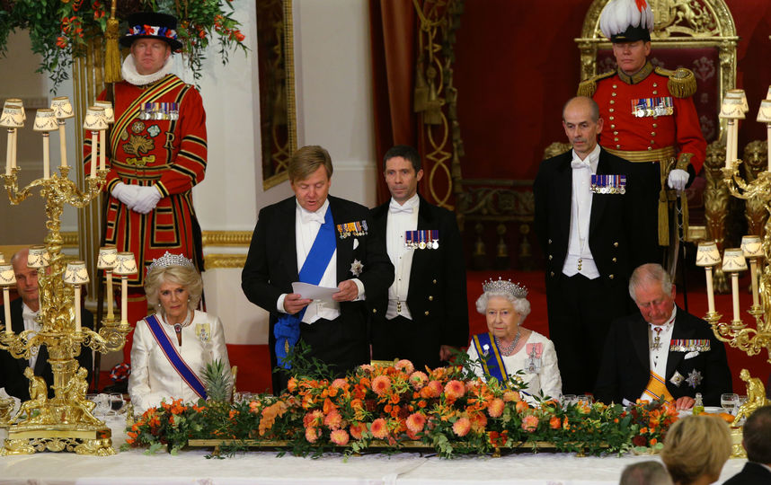 На приёме в честь короля и королевы Нидерландов. Фото Getty