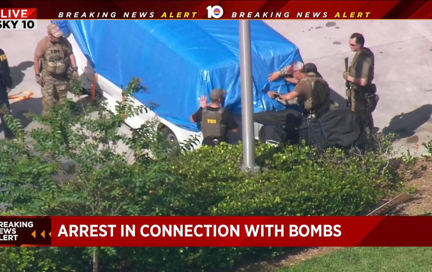 Во Флориде задержан подозреваемый по делу о взрывных посылках. Фото AFP