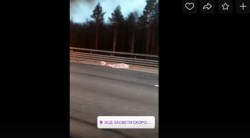 В Сети появились видео страшной аварии на ЗСД. Фото скриншот видео vk.com/spb_today
