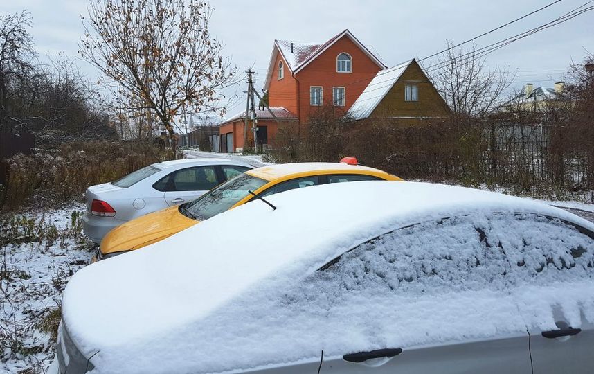 В Москве выпал снег. Фото Василий Кузьмичёнок