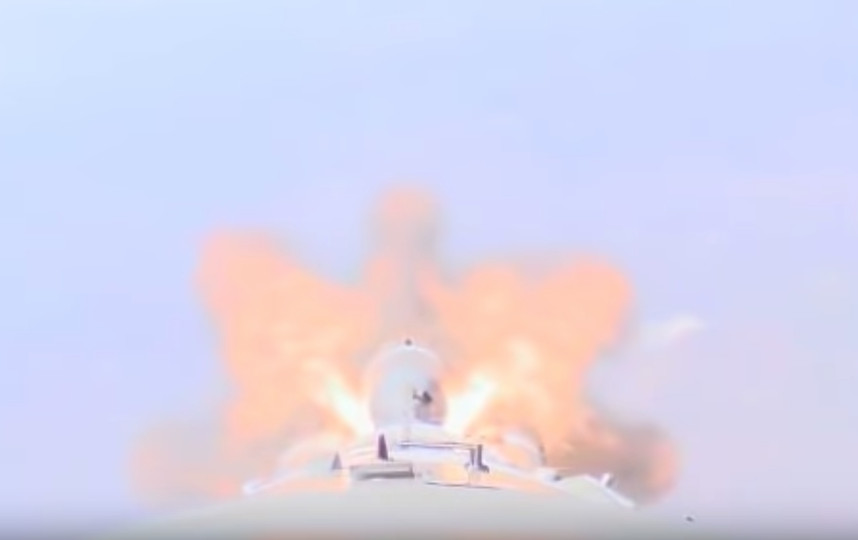 Взрыв на "Союзе". Фото Скриншот, Скриншот Youtube