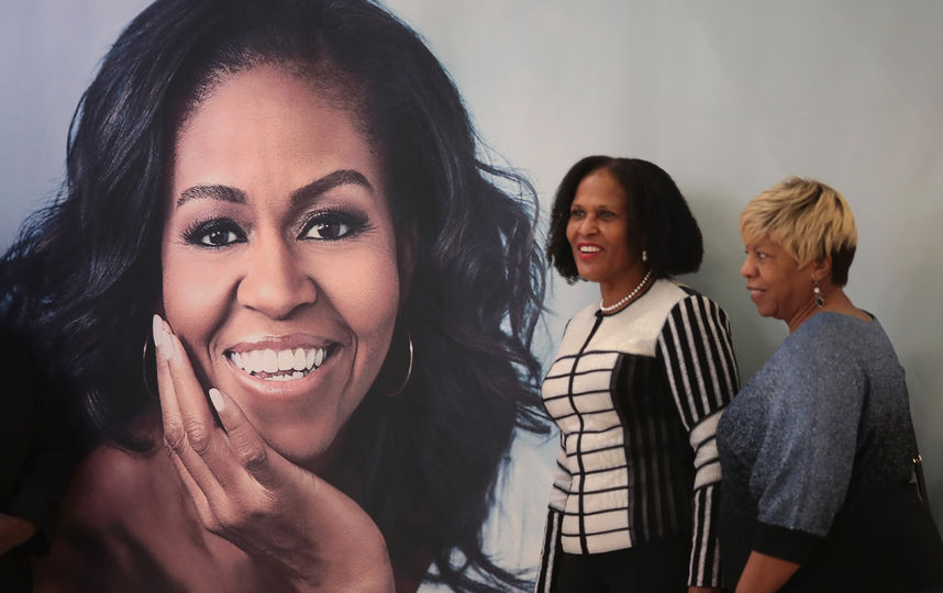 Фото с презентации книги Мишель Обамы в Чикаго. Фото Getty
