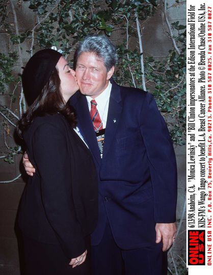 Моника Левински и Билл Клинтон. Фото Getty