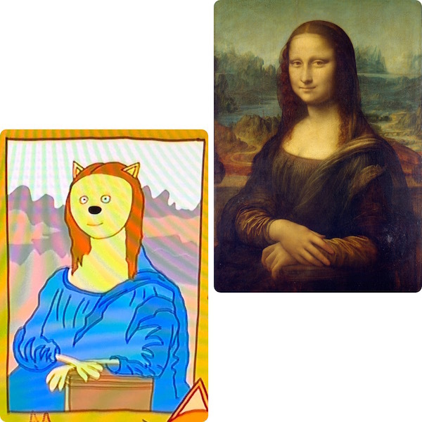 Картина из мультфильма «Три кота», Леонардо да Винчи «Мона Лиза». Фото Картина из мультфильма «Три кота», Леонардо да Винчи «Мона Лиза». Фото