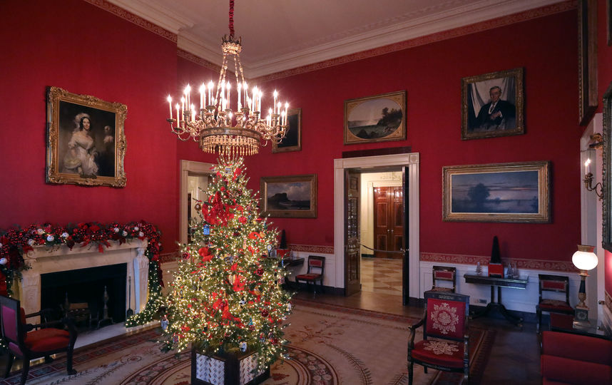 Белый дом украсили к Рождеству. Фото Getty