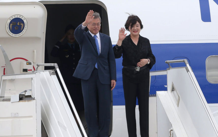 G20. Глава Южной Кореи с супругой. Фото Getty