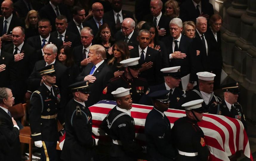 Прощание с Джорджем Бушем-старшим. Фото Getty