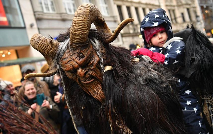 Krampus Creatures Parade в Мюнхене. Фото Getty