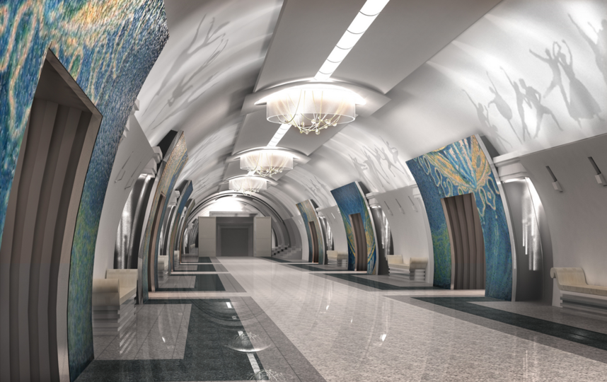 Проект станции метро "Театральная". Фото www.gov.spb.ru