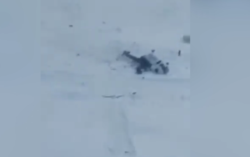 В результате жесткой посадки МИ-8 пострадали пятеро человек. Фото скриншот видео 5tv.ru