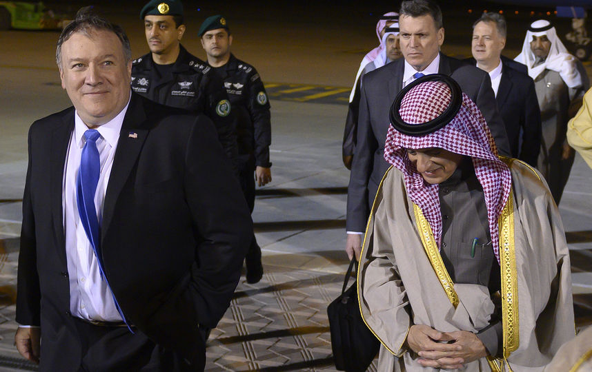 Госсекрутарь США Майк Помпео и Министр иностранных дел Саудовской Аравии Адель аль-Джубейр. Фото AFP