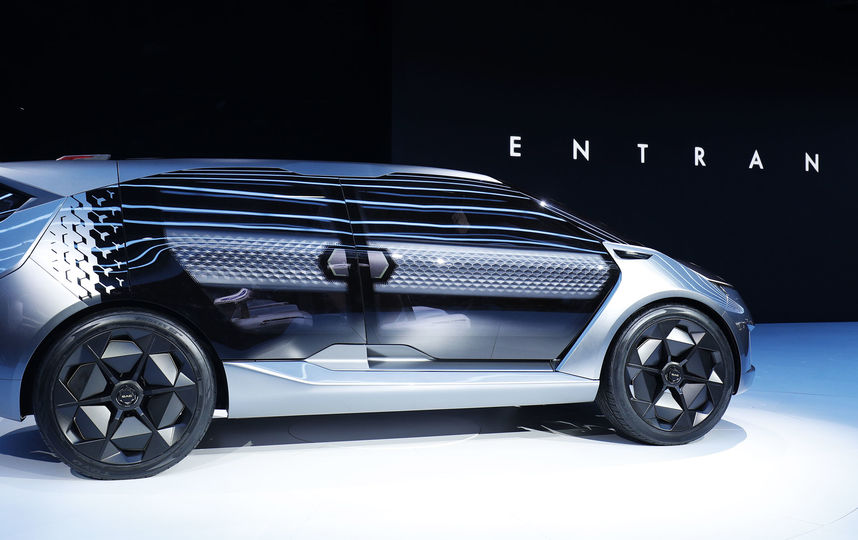 North American International Auto Show-2019. GAC Motor Company Entranze Concept.  Getty