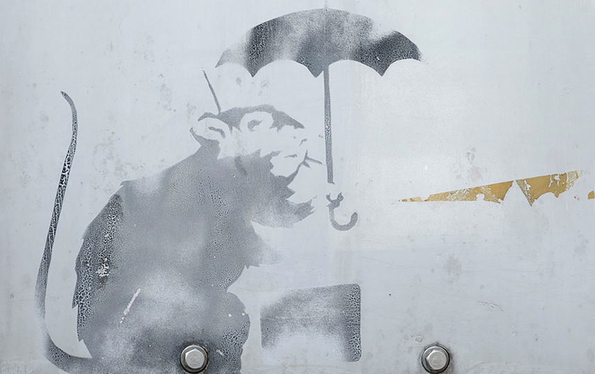 В Токио обнаружили граффити, автором которого может быть Бэнкси. Фото AFP