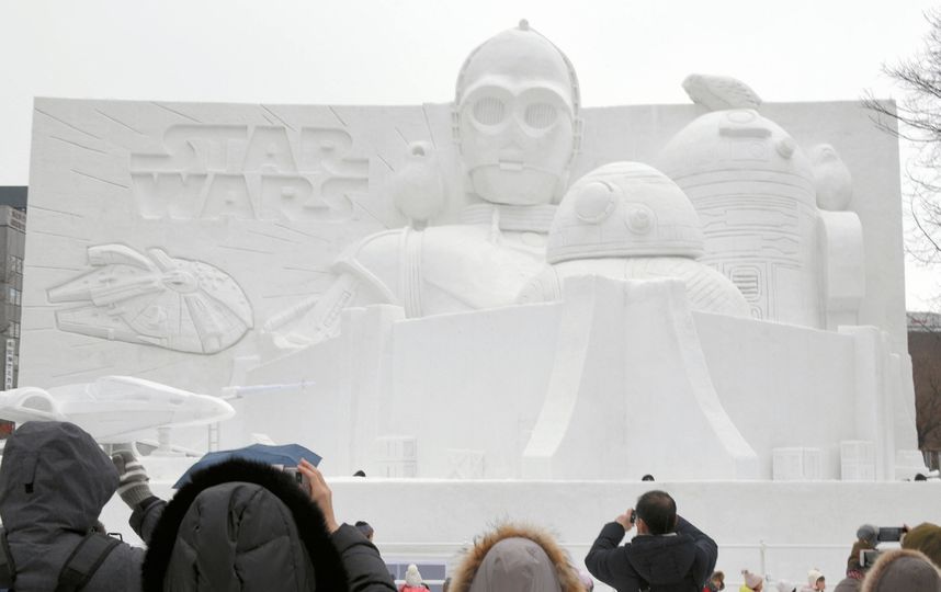 Фестиваль ледовых скульптур в Саппоро. Фото Getty