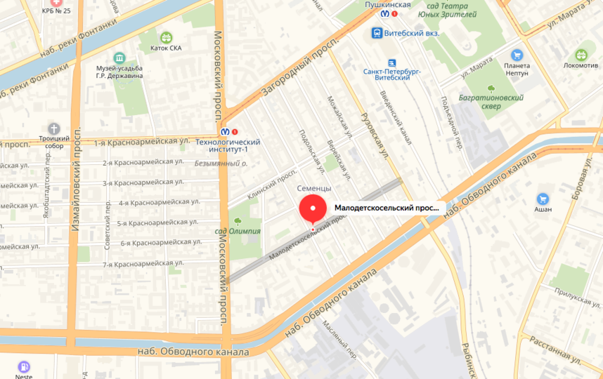 В Петербурге тепло вернулось в 37 домов. Фото Скриншот Яндекс. Карты