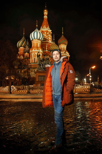 Мадс Миккельсон на Красной площади. Фото предоставлено пиар- агентством "Сарафан"