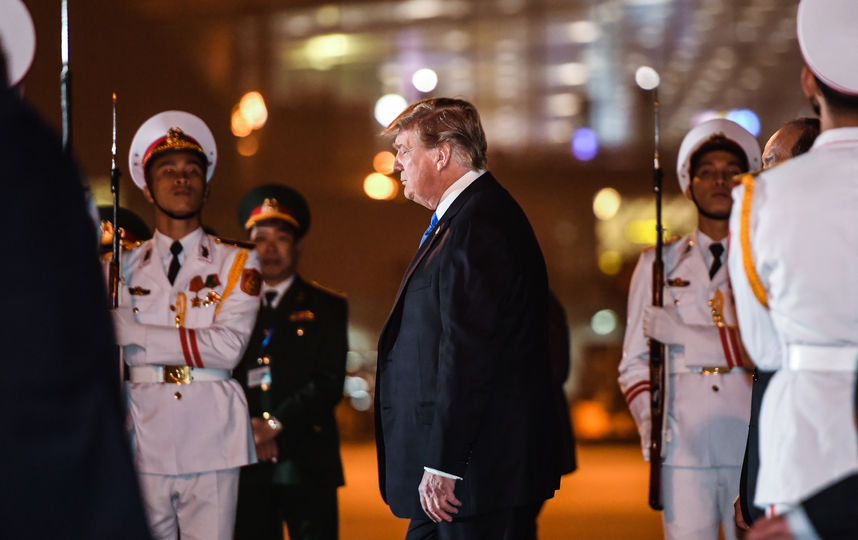 Дональд Трамп прибыл в Ханой. Фото AFP