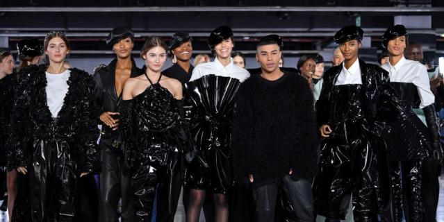 Показ Balmain. Показ Balmain.