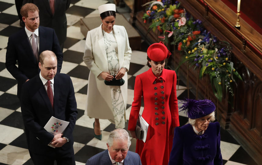 Кейт Миддлтон, принц Уильям, Меган Маркл и принц Гарри посетили Вестминстерское аббатство. Фото Getty