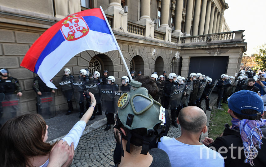 В Белграде продолжаются демонстрации. Фото AFP
