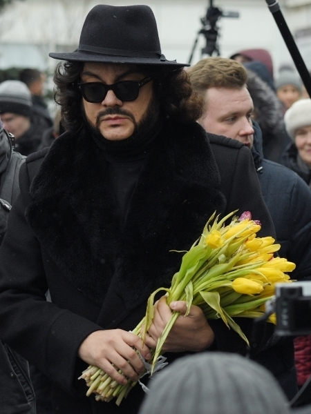 Филипп Киркоров на церемонии прощания с Юлией Началовой. Фото РИА Новости