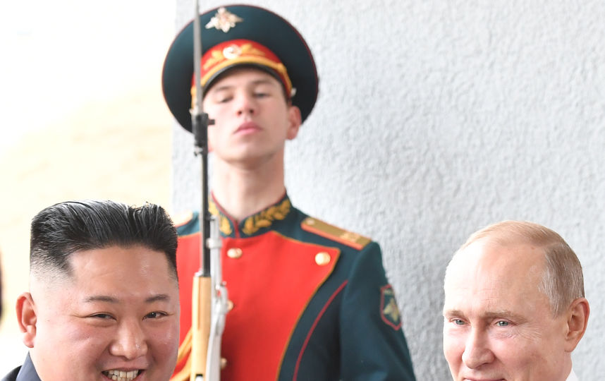 Ким Чен Ын и Владимир Путин. Фото AFP