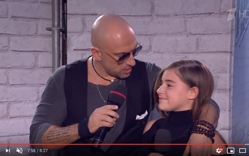 Микелла Абрамова и Дмитрий Нагиев. Фото скриншот с официальной странички 