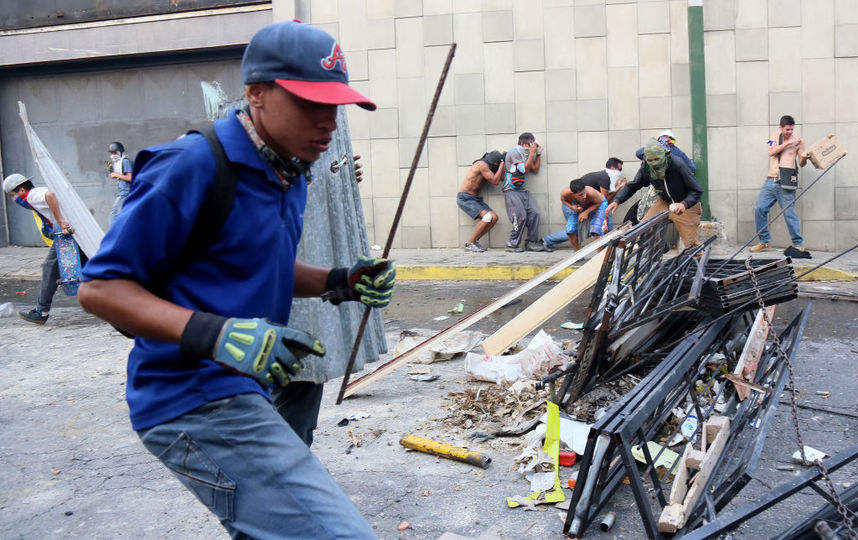 Беспорядки в Каракасе. Фото Getty