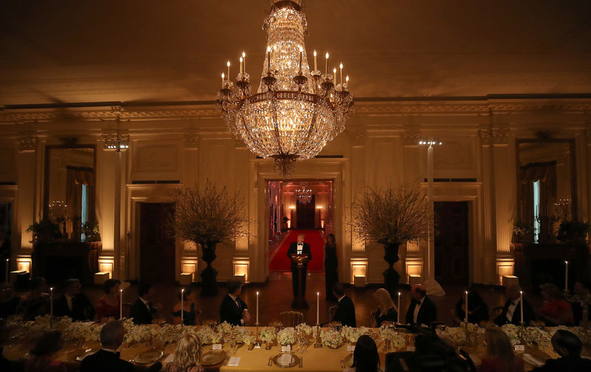Мелания Трамп в интерьерах Белого дома. Фото Getty
