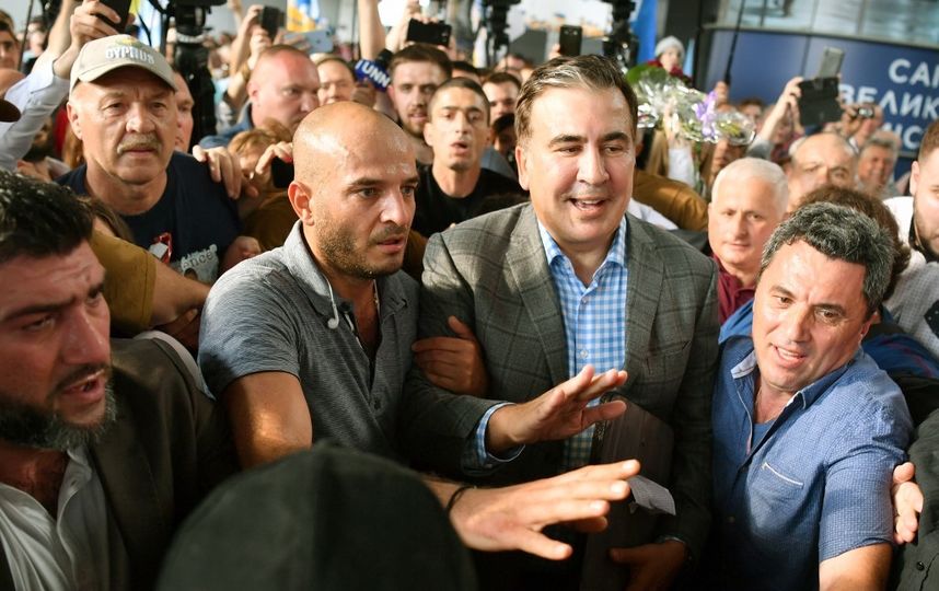 Возвращение Михаила Саакашвили в Украину. Фото AFP